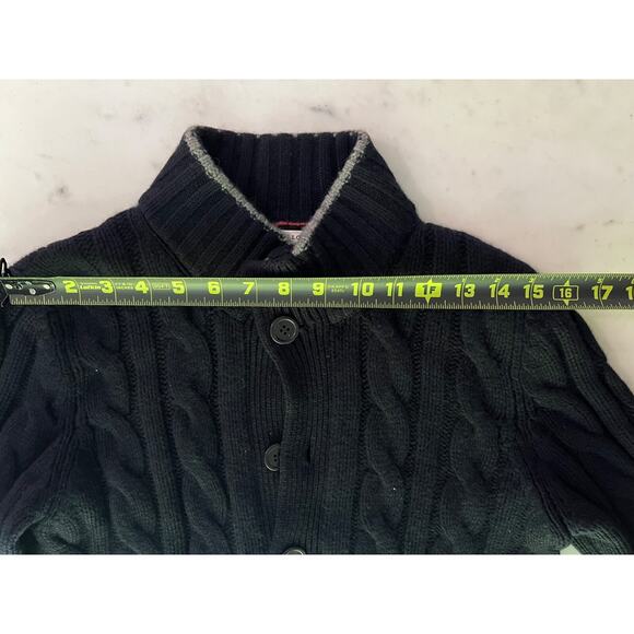 $3850 Brunello Cucinelli 100% Cashmere Chunky Navy Blue Cable Knit Unisex IT50 - Picture 9 of 12